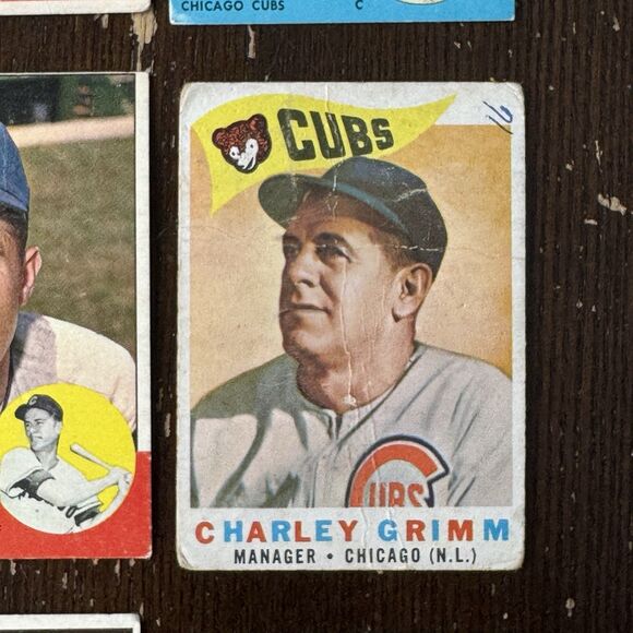 1960s Topps & Fleer Chicago Cubs 12 Card Lot - Picture 6 of 13